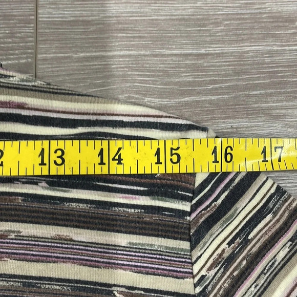🌸 Croft & Barrow Crewneck Long Sleeve Striped Top L - Picture 7 of 14